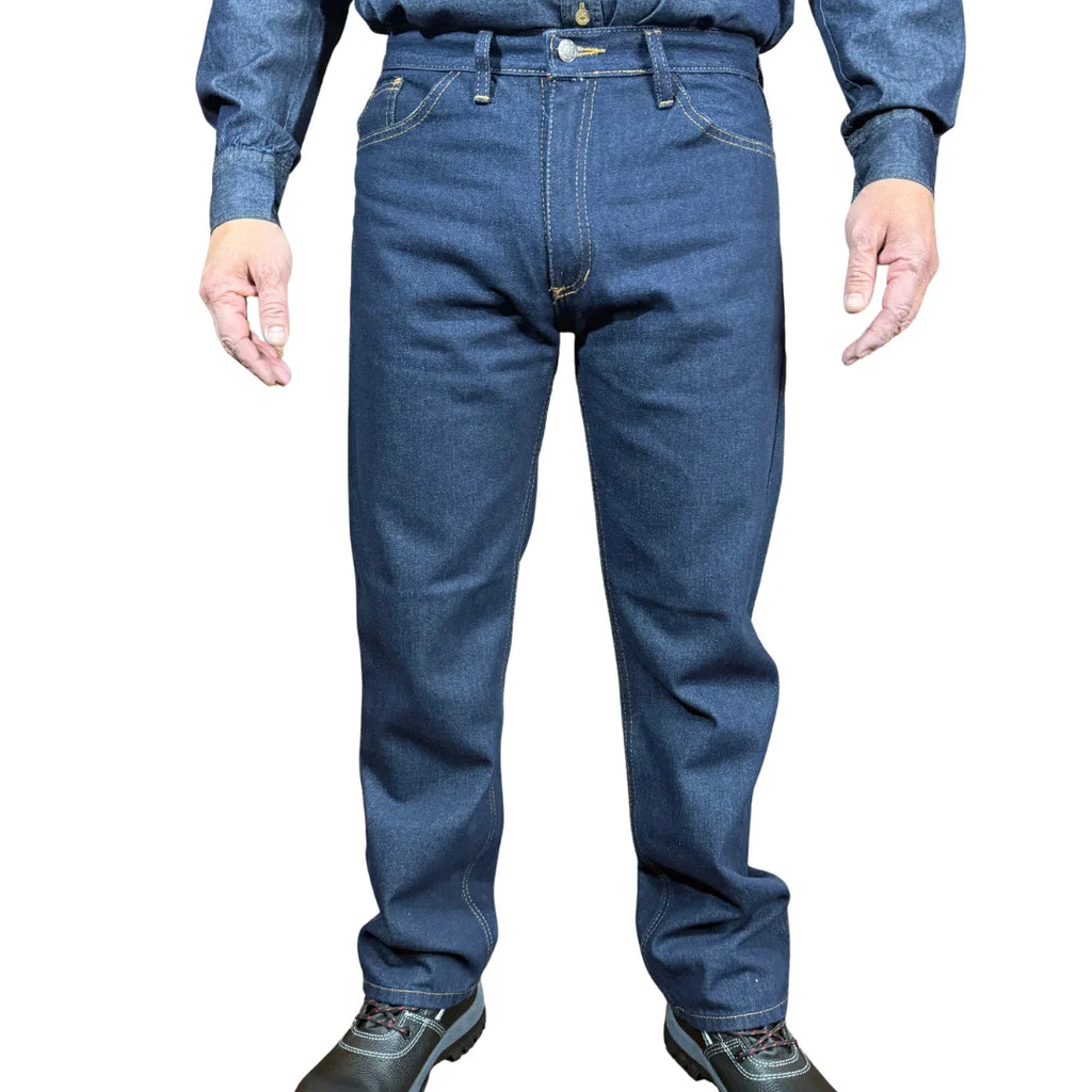 Jean Rígido Azul Oscuro hombre - Dotación
