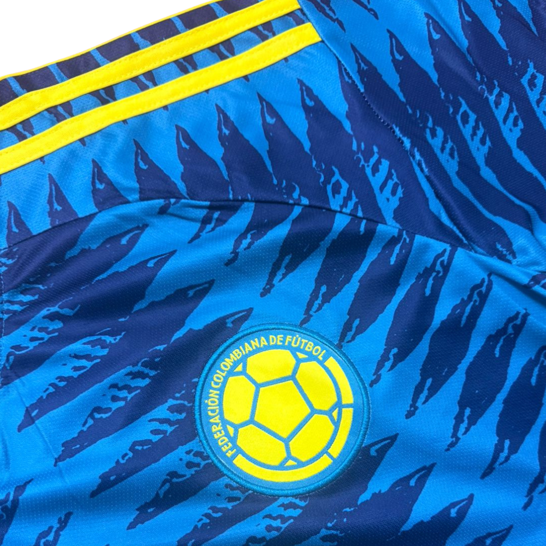 💙🇨🇴⚽ Camisa Colombia 2026 – Visitante Azul | Edición Jugador