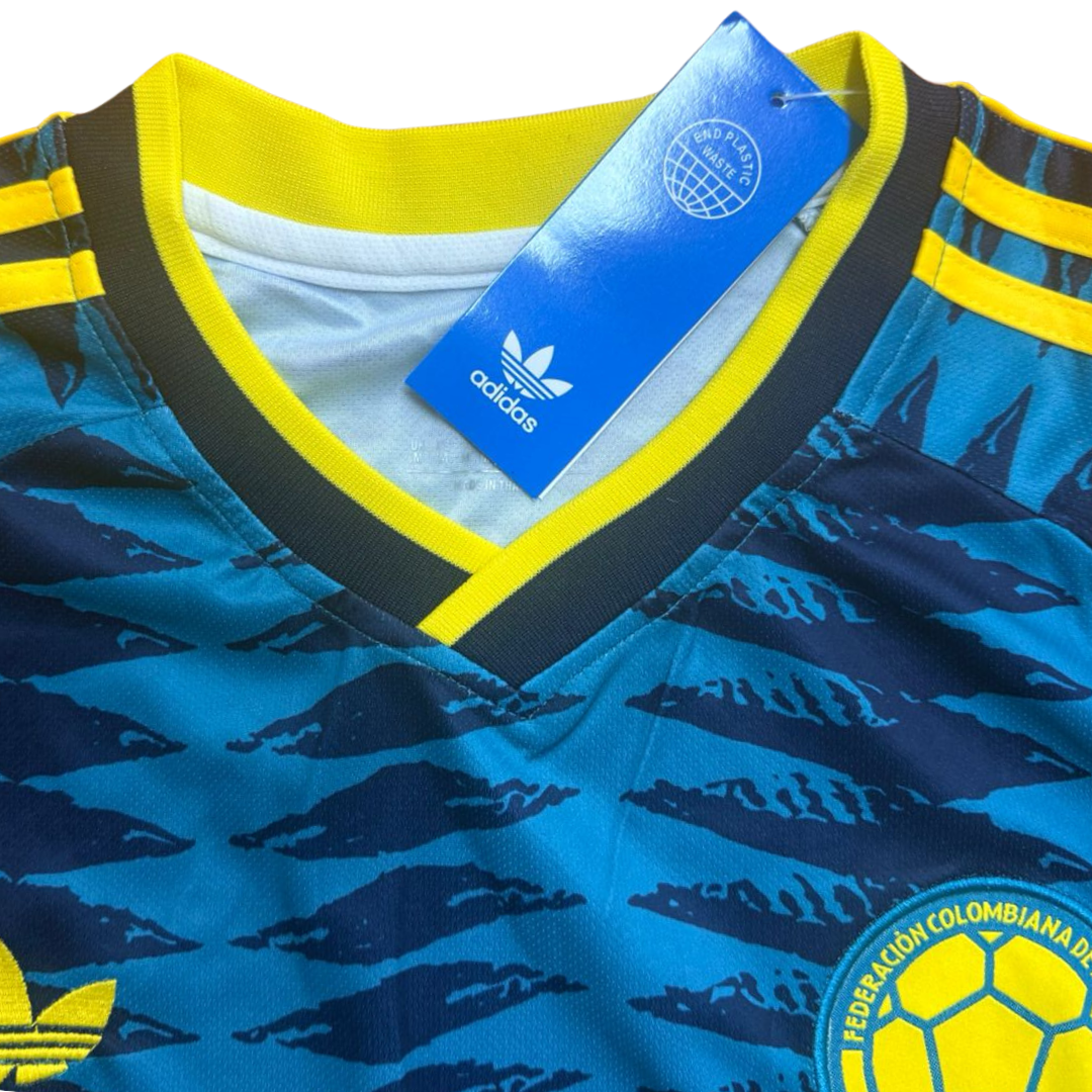 💙🇨🇴⚽ Camisa Colombia 2026 – Visitante Azul | Edición Jugador